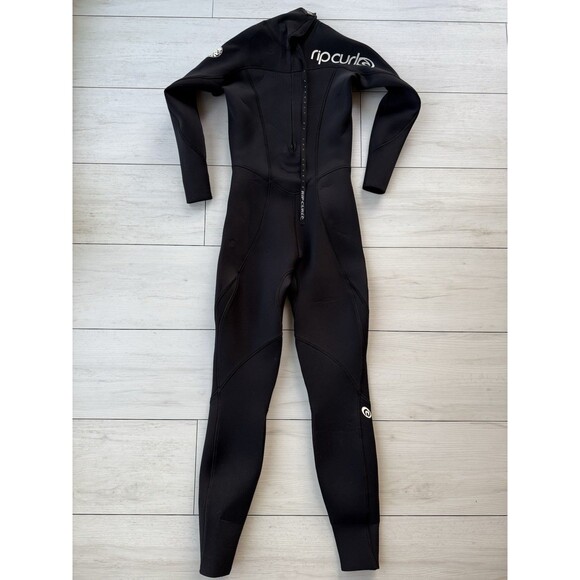 Rip Curl Women’s Size 8 Wet Suit Omega Flatlock 3.2 mm Black Back Zip - Picture 6 of 10